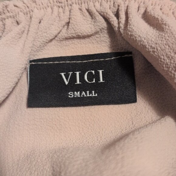 NWOT Vici tan/nude beautiful chaos tank top - Picture 7 of 7